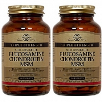 Солгар Глюкозамин и Хондроитин НАБОР 2 упаковки по 60 таблеток Solgar glucosamine chondroitin MSM