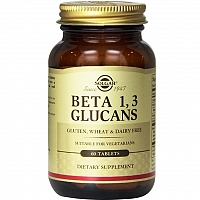 Солгар Бета-Глюканы 1,3 мг 60 таблеток Solgar beta glucans