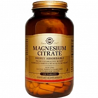 Солгар Магния цитрат 120 таблеток Solgar magnesium citrate