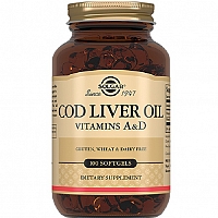 Солгар Жир из печени норвежской трески 100 таблеток Solgar cod liver oil