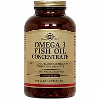Солгар Омега-3 Концентрат рыбьего жира Омега-3 120 капсул Solgar Omega 3 Fish Oil Concentrate 120