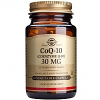 Солгар Коэнзим Q-10 30 мг 30 капсул Solgar coQ 10 30 mg (coenzyme Q-10)