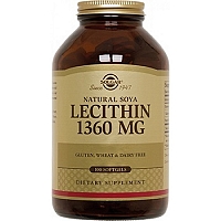 Солгар Лецитин Натуральный соевый 100 капсул Solgar lecithin 1360 mg
