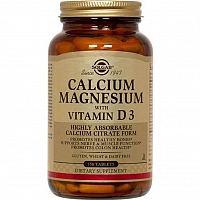 Солгар Кальций-магний с Витамином D3 150 таблеток Solgar calcium magnesium d3